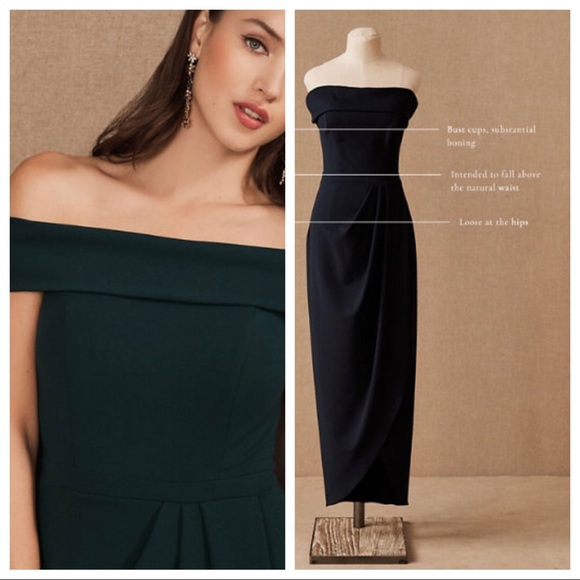 NWT BHLDN Thompson Off-the-Shoulder Dress Z472-1 - Picture 2 of 2